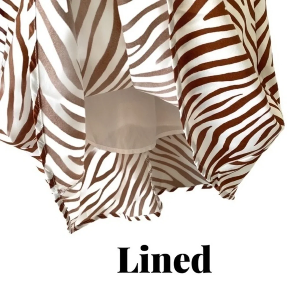 NWOT Anthropologie 4SI3NNA Valeria Zebra Print Skirt